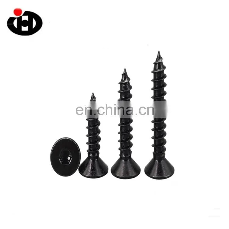 High Strength JINGHONG Self Tapping Black Drywall Wood Screw