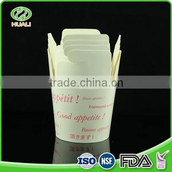Eco-friendly folding disposable noodle take out boxes