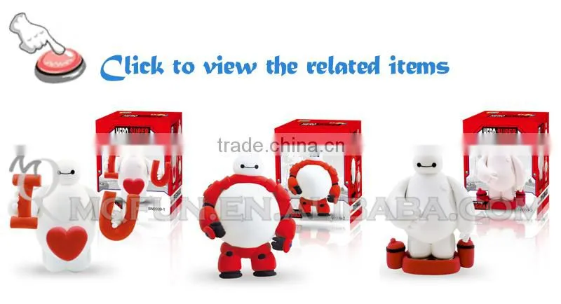 Mini Qute Bonnie kawaii big hero 6 baymax DIY American cartoon model building block plasticine clay educational toy NO.BN9999-3