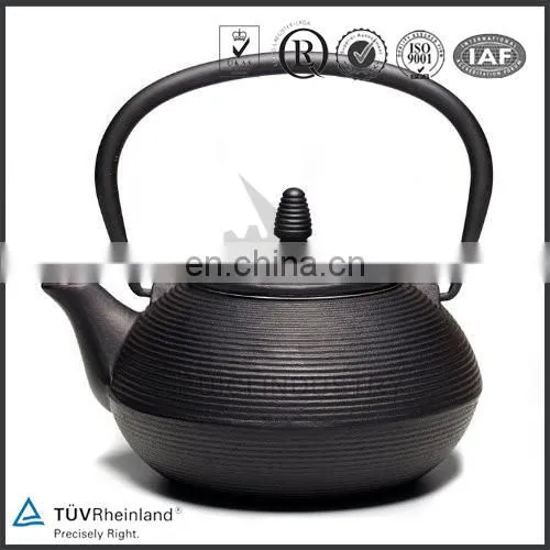 Pumpkin Tea Kettle with 2 Cups Japanese Tea Set with Stainless Steel Infuser Enamel Tetsubin Chinese Cast Iron Teapot Pot Set