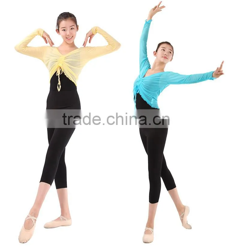 (WE01098) Dance Mesh Tops, Ballet Warm Up, Dance Warm Up