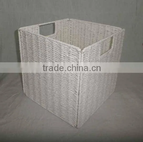 collapsible foldable paper rope basket