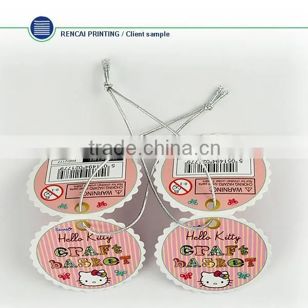 China Fashion Design CUstom Eco-Friendly Paper Clothing Hang Tag