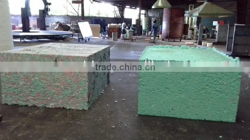 Waste foam sponge scraps rebonded machine