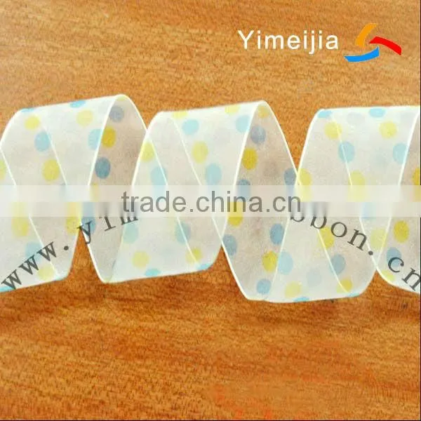 Wholesale printing organza ribbon,mesh ribbon,net ribbons
