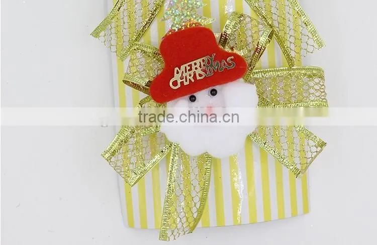 2016 2 pcs High Quality Felt Santa Claus Christmas Tree Decoration For New Year Ornament