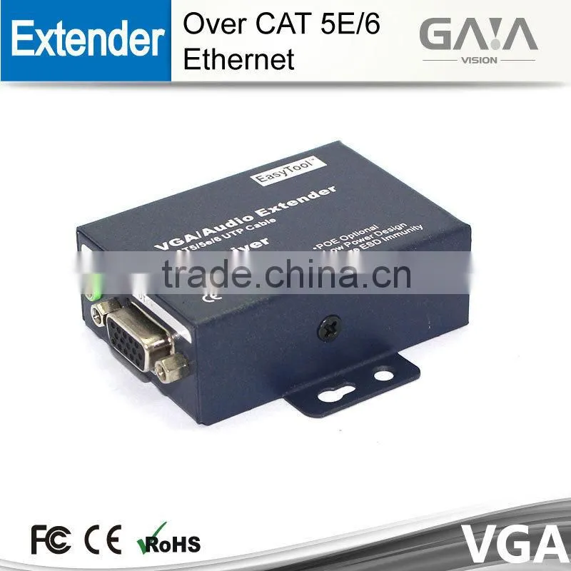 100m VGA Extender with Audio over CAT 5E/6 Ethernet