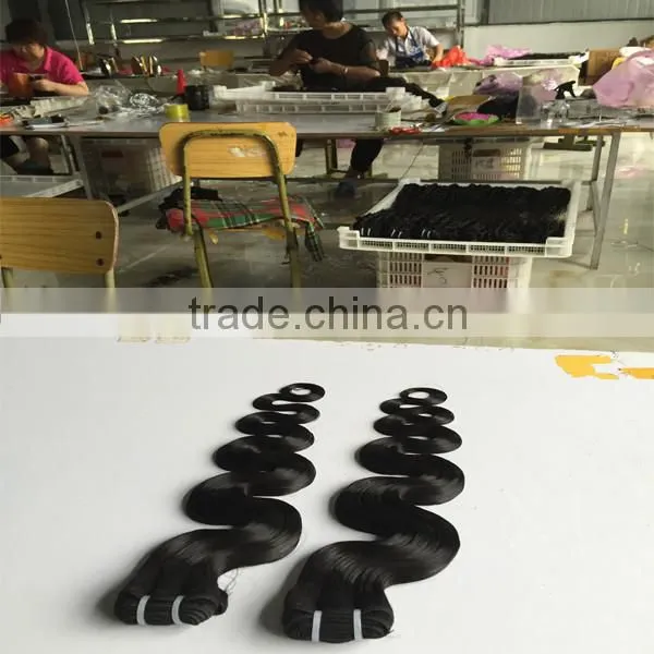 Emeda Qingdao hair factory in China supply 100% human hair extensions hair bundles.