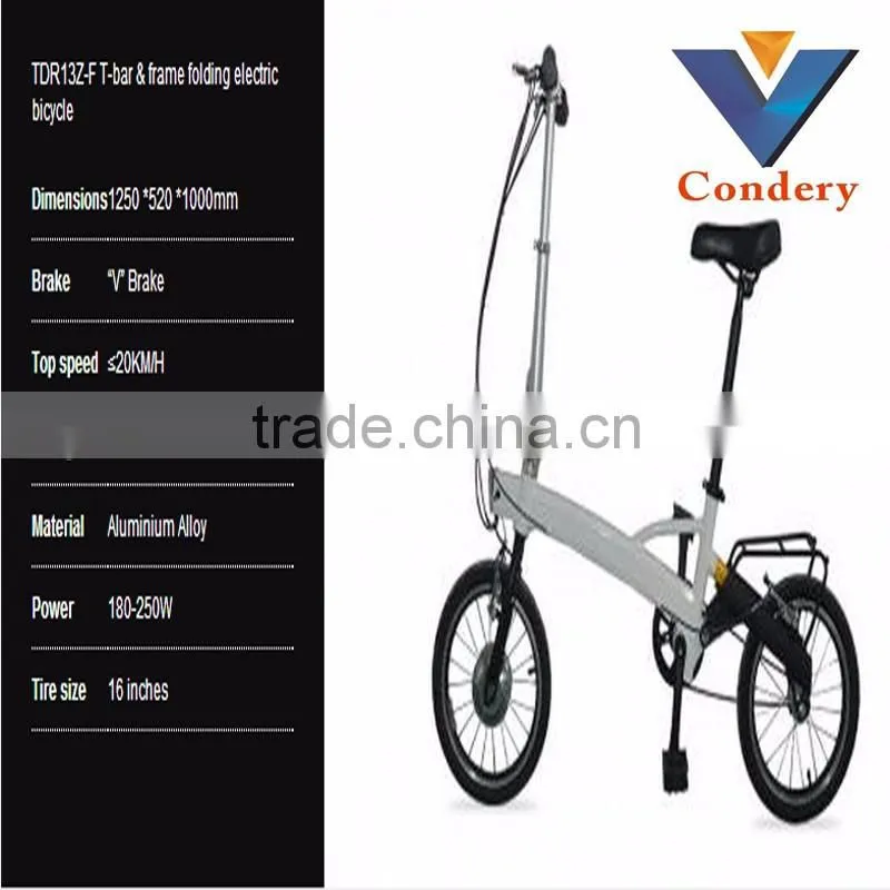 Newest 16 Inches Electric Folding Bicycle With Lithium battery