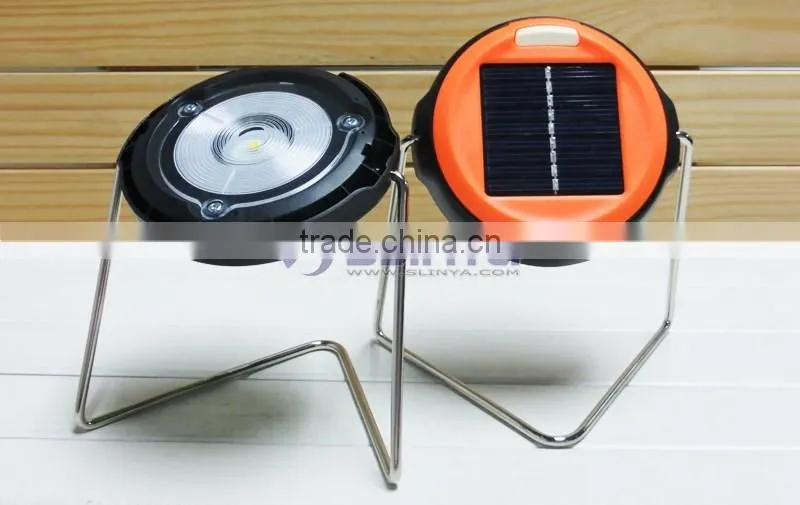 Outdoor Camp Tent Hook Stand Solar LED Lamp Book Light