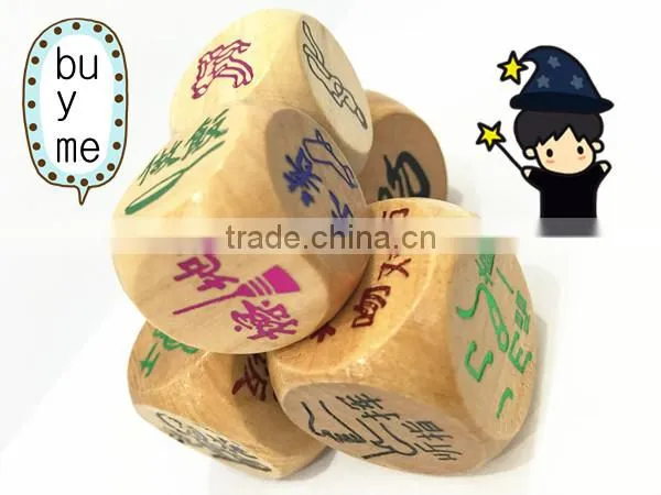 different colored sex erotic wood dice