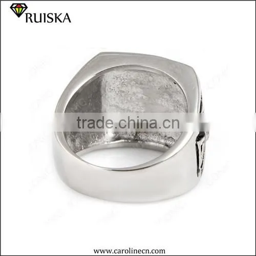 Caroline Wholesale Fashion Silver Cross Ring For Men