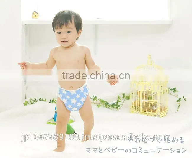 made in japan products high quality cute polka dot and star pattern baby cloth diaper cover for boys