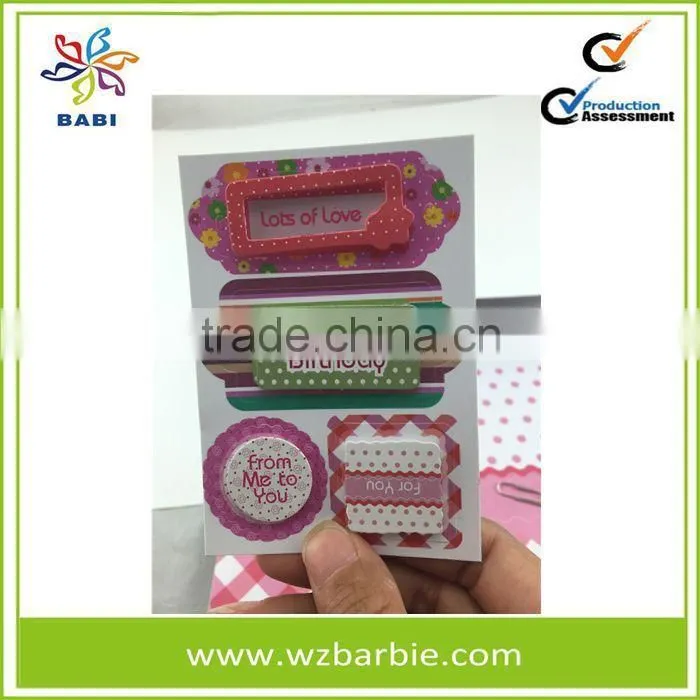 DIY Birthday Gift ACCESSORY With Sticker And Ribbon Craft Sets