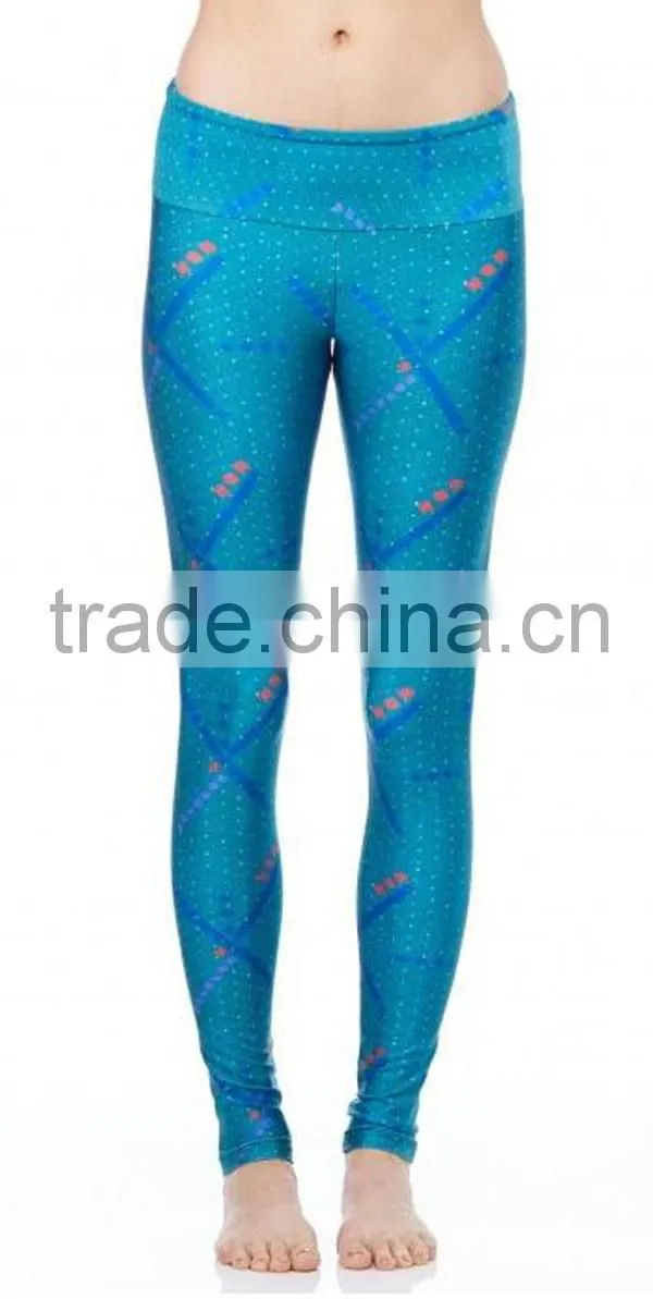 sublimation custom high quality patterned custom made leggings spandex&New arrival digital print leggings