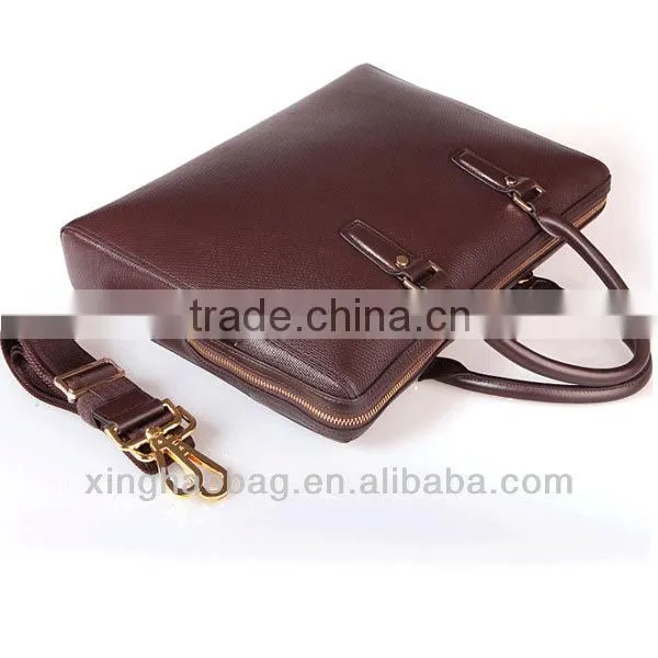 Men's bag! genuine leather laptop bag briefcase