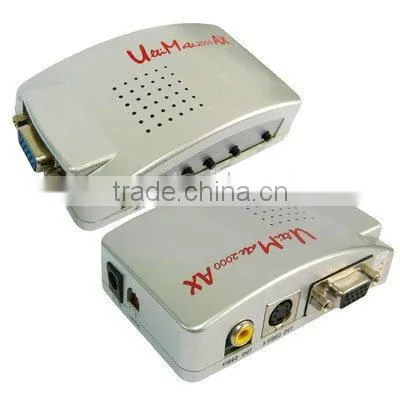 Ultimate 2000 AX PC to TV (VGA to AV )Converter Box