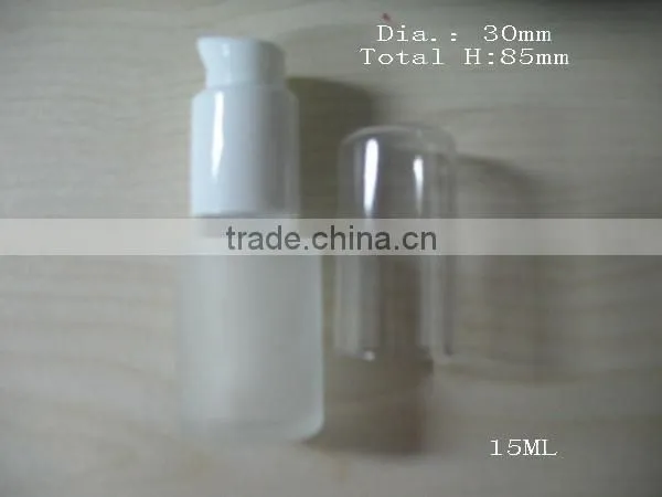 15ml glass lotion bottle with golden cap