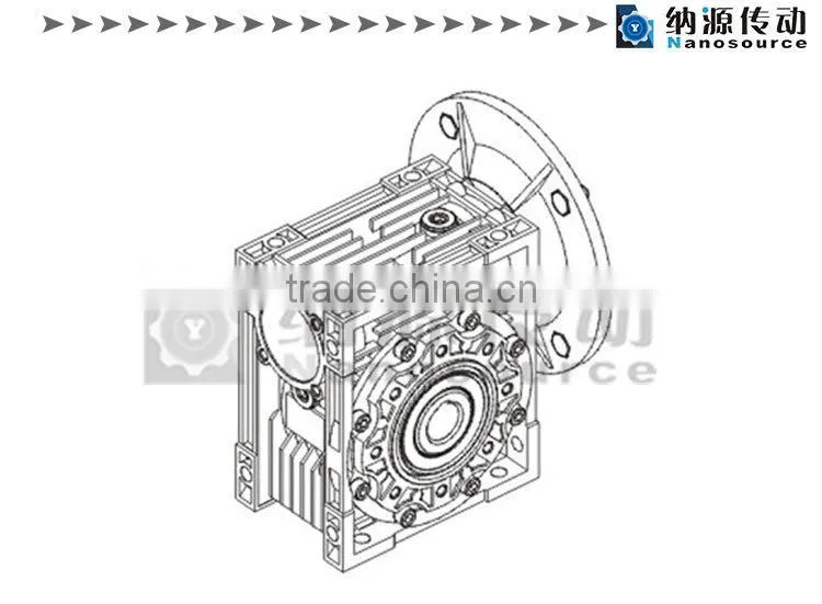 high efficiency NMRV AS series dc ac micro worm gear motor