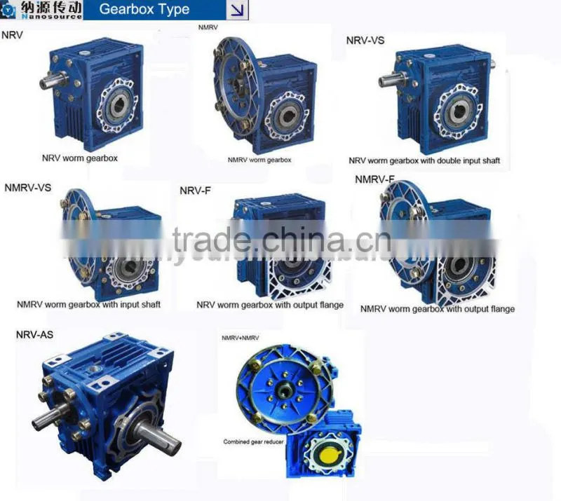 Right Angle Nmrv090 ratio 80 : 1 small worm gearbox