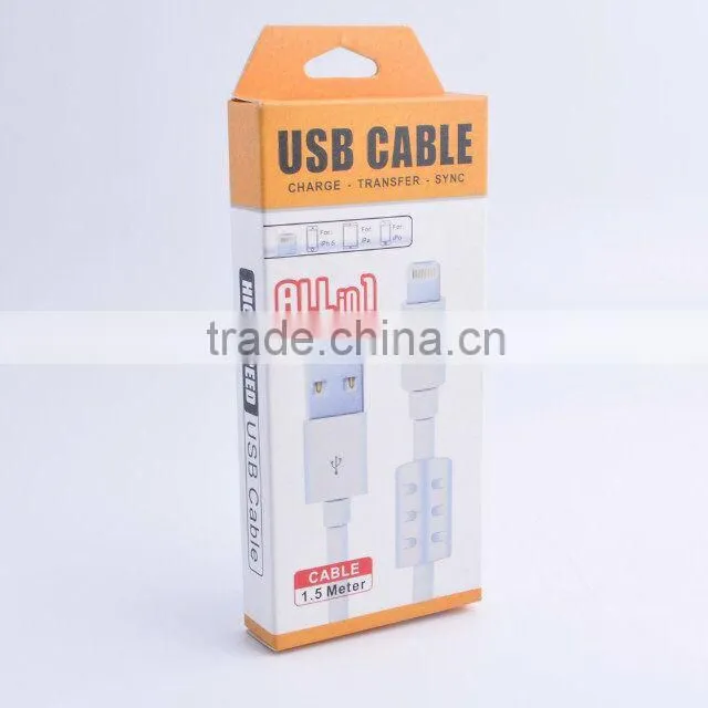 Anti-interference magnetic cable for micro usb cable