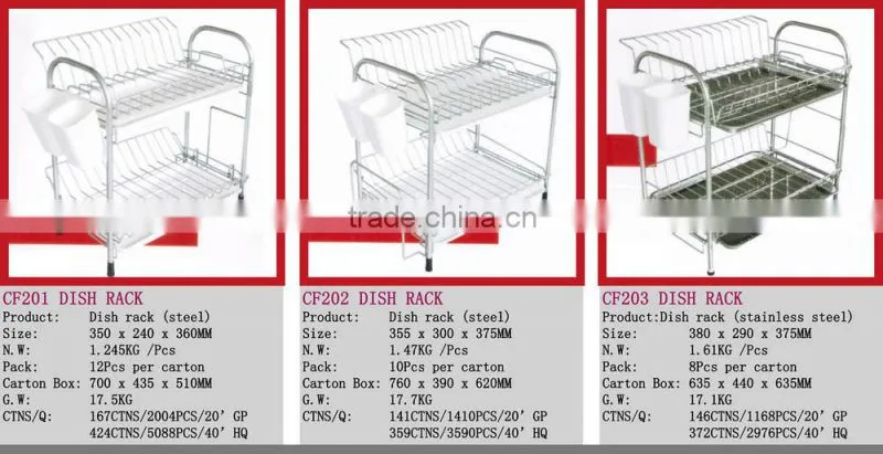 CF103 2-tier Steel Kitchen Dish Rack,