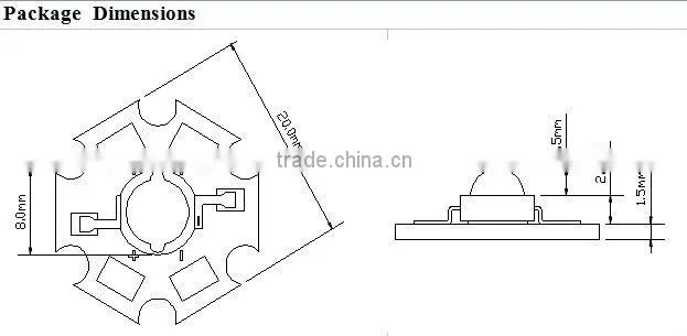 3 watts led heat sink pcb 1w led printed heat sink