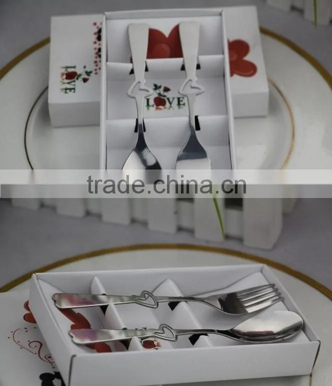C142 new design dinner set stainless steel tableware spoon and fork