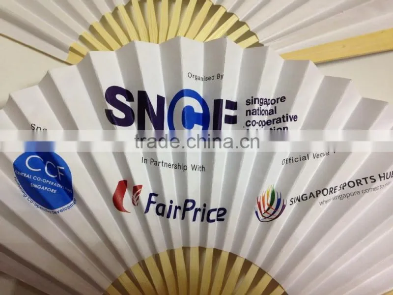 Personalized foldable bamboo fans