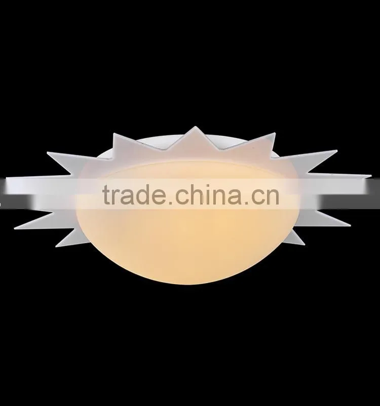 2015 the latest model sun shape dia 35cm glass bedroom lighting fixture ceiling light