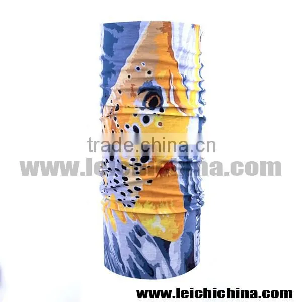 Unique 3D brown trout multifunctional bandanas headwear