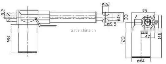 Linear Actuator 700~1000mm stroke