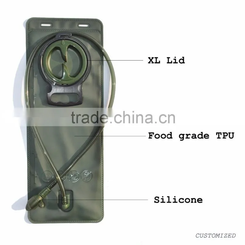 2016 hot sale Outdoor Sports folding portable Military Class Hydration System TPU Bladder Bag Water Bag Packs Foroutdoor Hiking