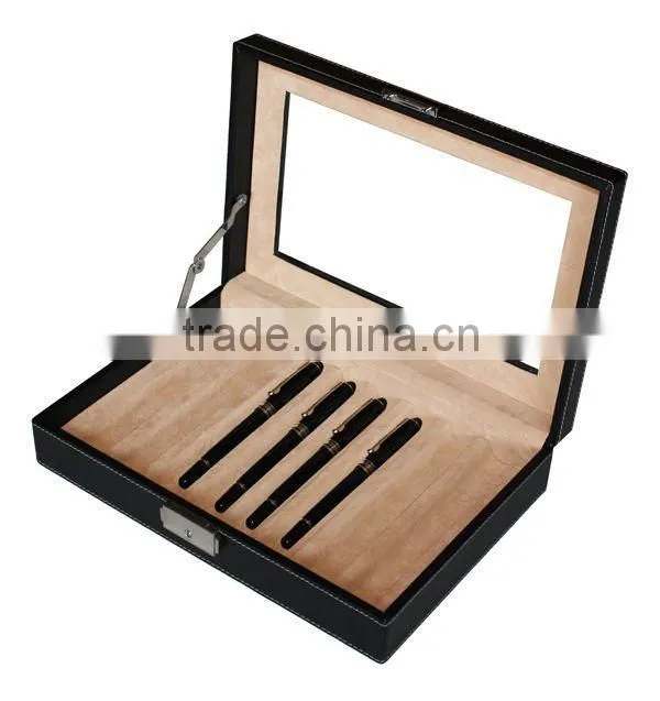 8pens display PU Leather pen box