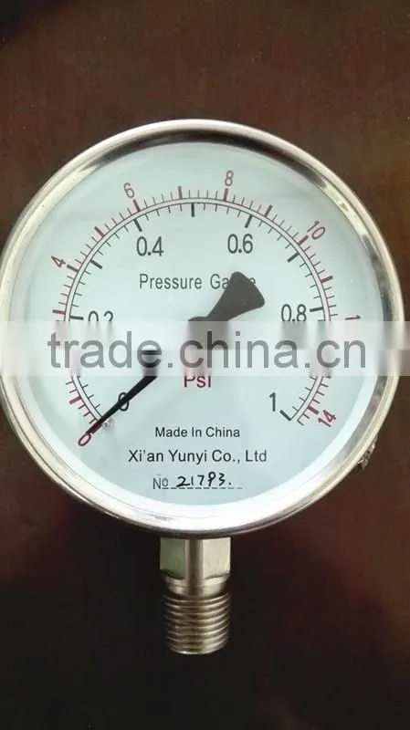 stainless steel bar pressure gauge