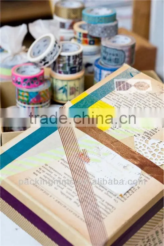 ot sales!!! cheap rice paper masking tape for stationery usages