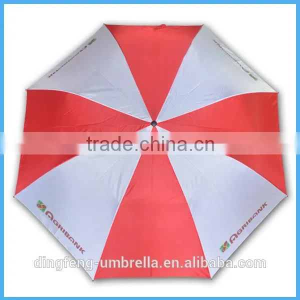 Advertising automatic 2 folding golf umbrella / 2 folding umbrella / umbrella folding