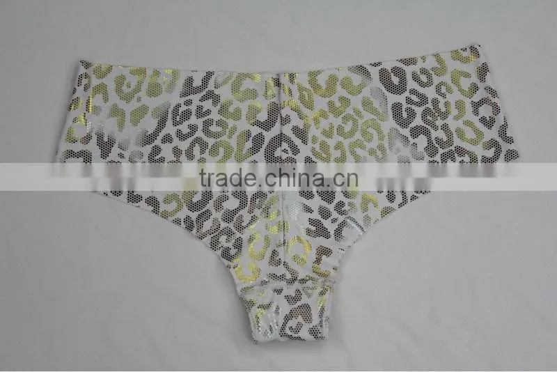 Newest One Piece Traceless Metallic Print Sexy Lady Hipster