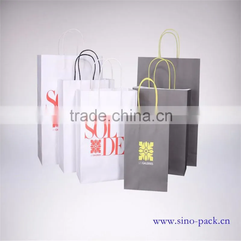 custom manufacturer white kraft paper bags