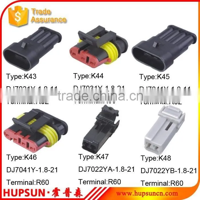 Hot sale waterproof DJ7021Y-1.8-21 auto parts 2 wire male female connector