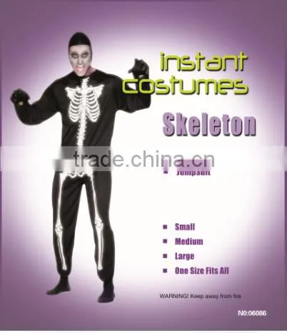 China wholesaler dropshipping skeleton adult man cosplay skull costume