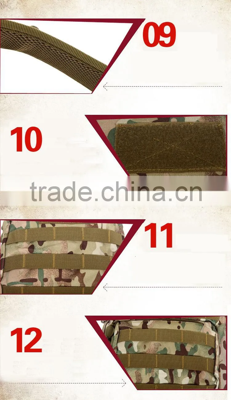 wholesale China canvas backpack large capacity outdoor military camouflage backpack