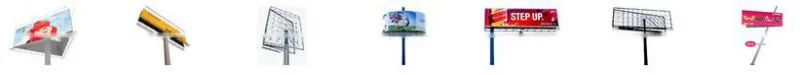 Outdoor city advertisement large size useful billboard structure steel