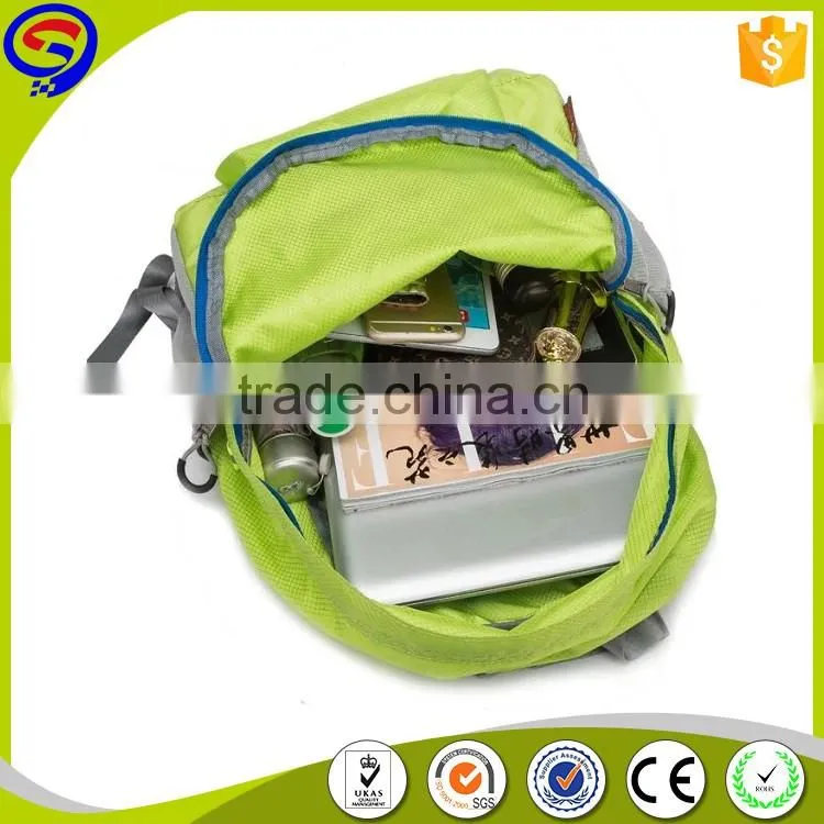 Wholesales waterproof outdoor nylon light weight folded backpack