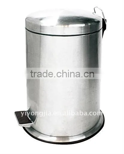 5l stainless steel foot pedal bin for office and medical