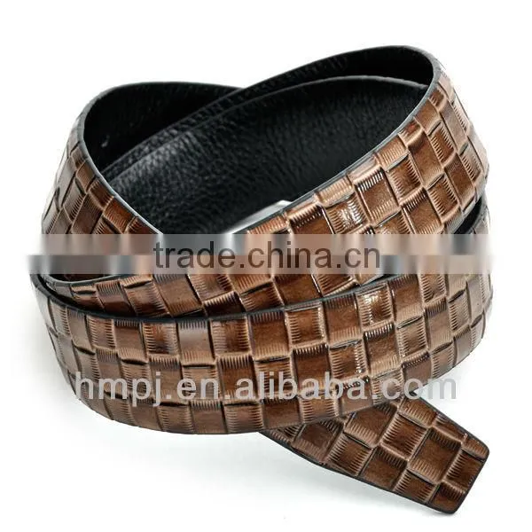 high quality mens pattern leather belt