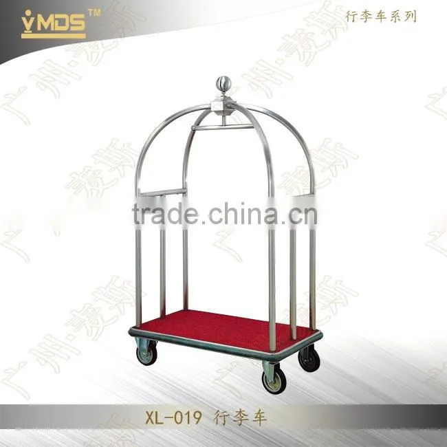 XL-007 Five Stars Stainless Steel Bellman Luggage Cart/Trolley