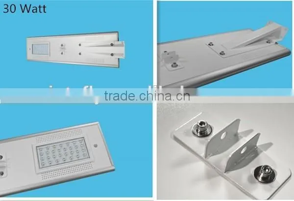 Solar power 30W LED street light lamp, all in one solar lamp