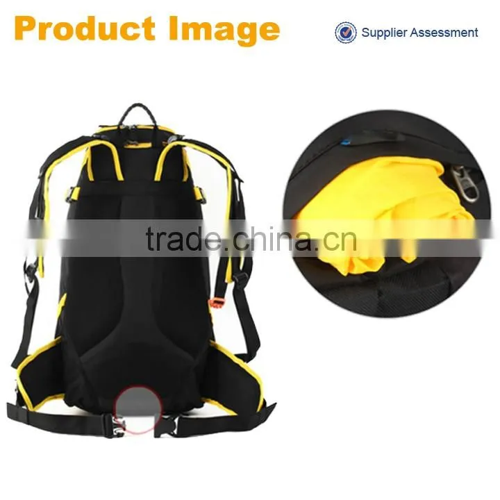 Hot selling durable Mountaineering Backpack,Functional black outdoor backpack camping