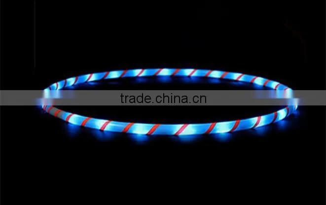 LED colorful glow slimming hula hoop with 8 lights